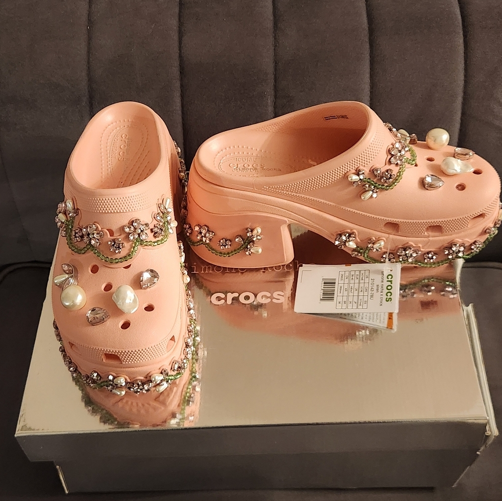Simone Rochas × Crocs Siren Clog SS25 Powder Pink W9/M7 - Picture 4 of 11